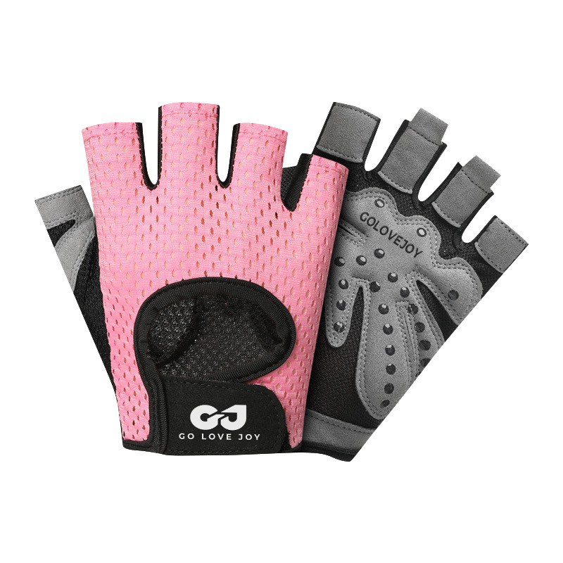 Al Aire Libre fitness medio dedo guantes ciclismo deportes levantamiento de pesas antideslizante mariposa malla transpirable resistente al desgaste guantes transpirables al por mayor