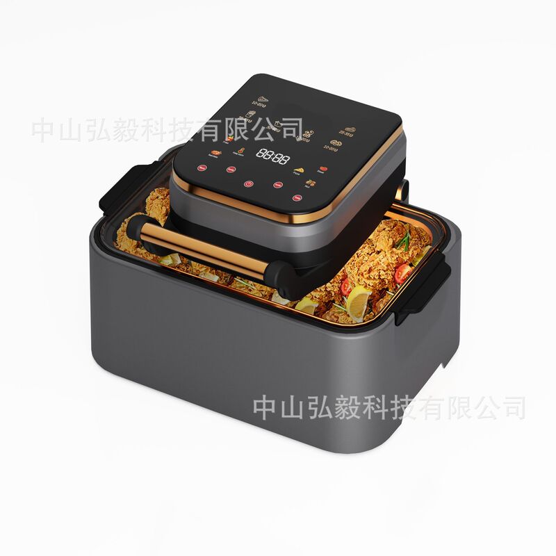 スマートエアフライヤー卸売り家庭用全自動大容量ポテトチップス機多機能対外貿易電気フライヤー|undefined