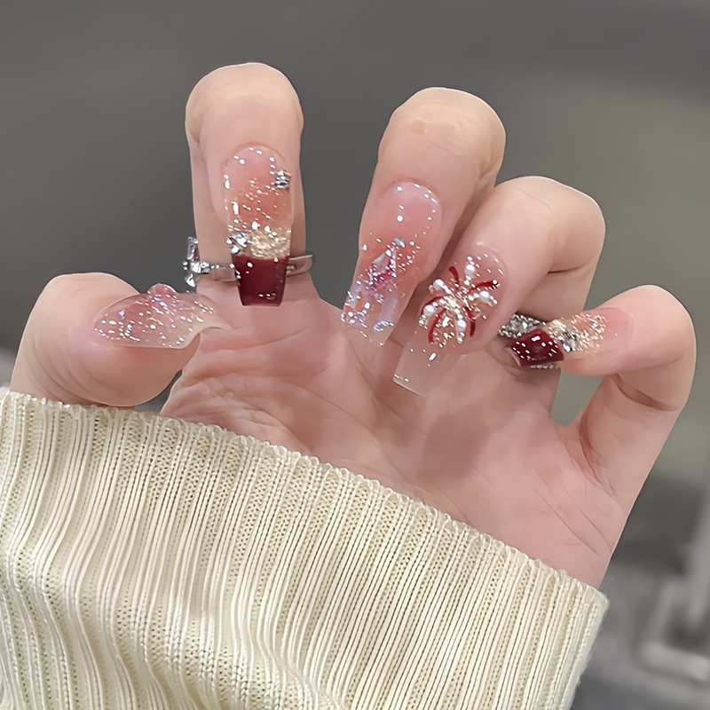 High-End Sparkling Wearable Nails, Dazzling Galaxy Nails, Wholesale Finished Products, Reusable Pure Desire Nail Patches, Jelly High-End Sparkling Wearable Nails, Dazzling Galaxy Nails, Wholesale Finished Products, Reusable Pure Desire Nail Patches, Jelly