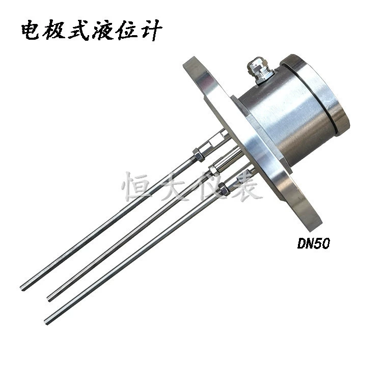 Датчик уровня электрода с фланцевым типом DN50 2-дюймовый контроллер переключателя уровня воды высокотемпературный Зонд из нержавеющей стали