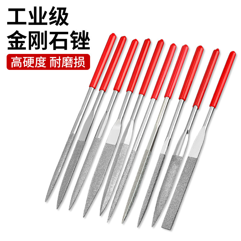 Diamond File Steel File Fine Alloy Assorted suit Metal Grinding Trimmer Triangular Semicircle Mini Shaping Diamond File Steel File Fine Alloy Assorted suit Metal Grinding Trimmer Triangular Semicircle Mini Shaping