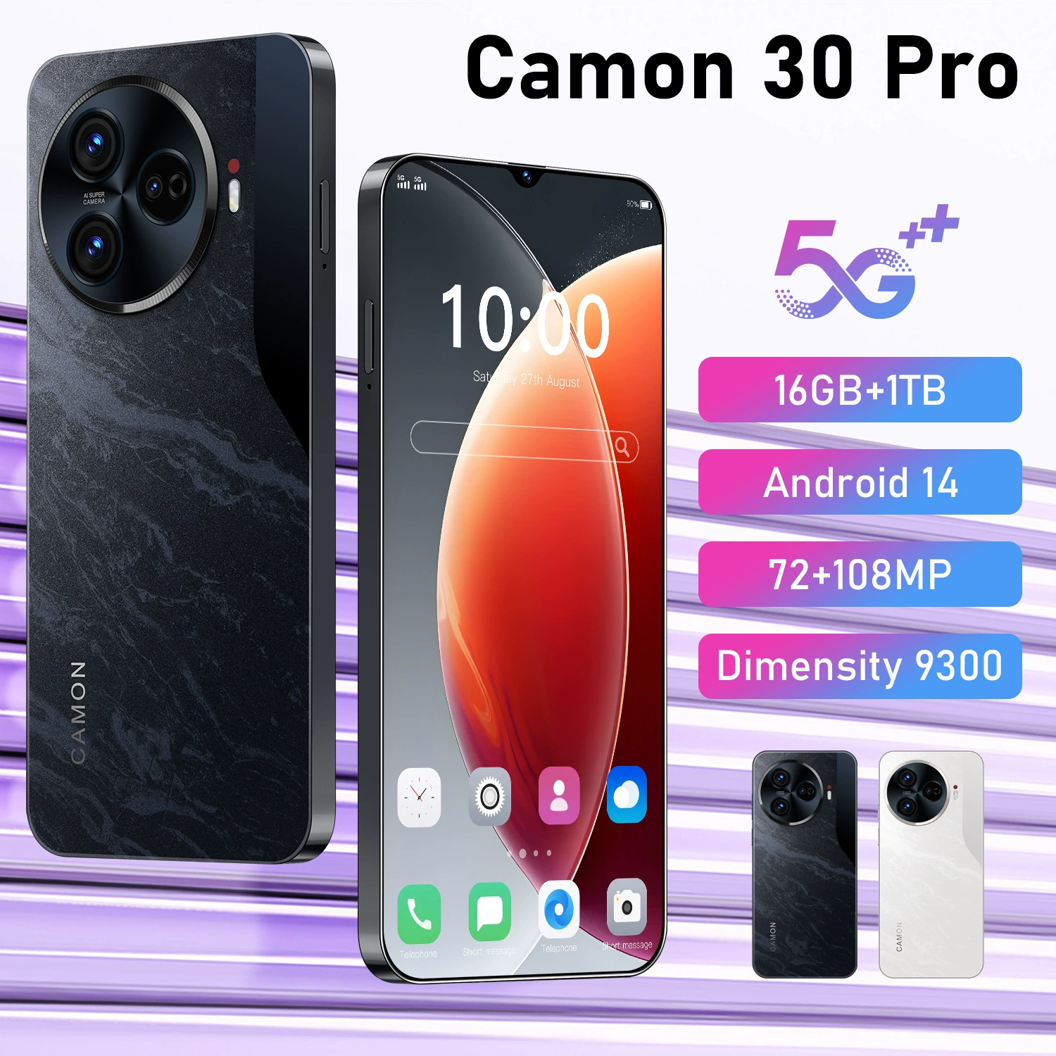 Новый Camon 30 Pro 2+16GB кросс-бордер мобильный телефон с экраном 6.8 дюйма, умный телефон для внешней торговли, можно выписать от имени