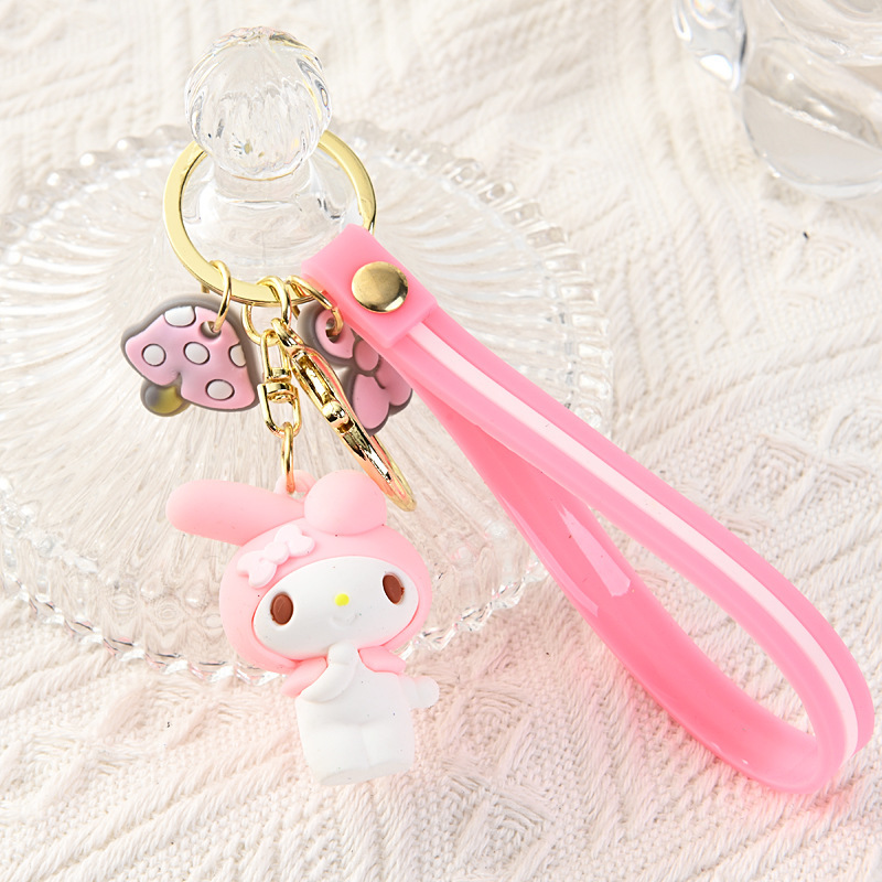 日韓美楽ティ鍵ストラップアニメ三麗鴎キーチェーン公仔卸売り玉桂犬クロミキーチェーン|undefined