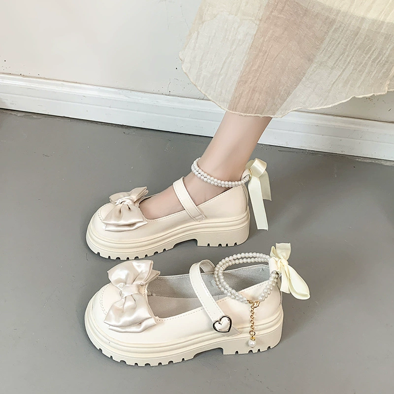 Маленькие кожаные туфли в британском стиле Мэри Джейн женская ретро весна и осень 2025 новый лук с юбкой повседневная академическая обувь