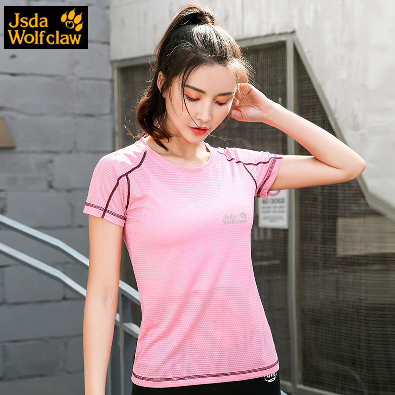 Equipo corriendo ropa de secado rápida mujer suelta al aire libre ropa de secado rápida deportiva de manga corta camiseta de hombre gran fábrica comercio al por mayor