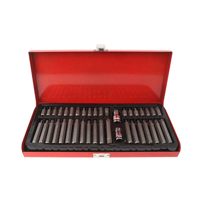 Juego de 40 puntas de destornillador – set de herramientas con llave hexagonal y adaptadores