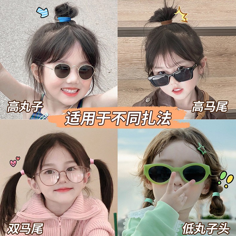 可爱超萌儿童毛巾发圈女宝宝不伤发头绳高弹力耐用皮筋丸子头发饰