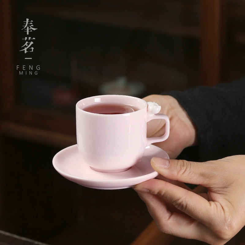 Розовая чашка-куб Sakura Master Cup Pink, единичная чашка для кофе, керамическая чашка для чая