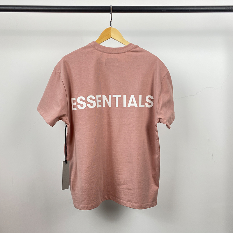 2019Ss Classic Baby Pink Essentials Short-Sleeved Trendy Brand T-Shirt Pink Cross-Border Hot Sale 2019Ss Classic Baby Pink Essentials Short-Sleeved Trendy Brand T-Shirt Pink Cross-Border Hot Sale