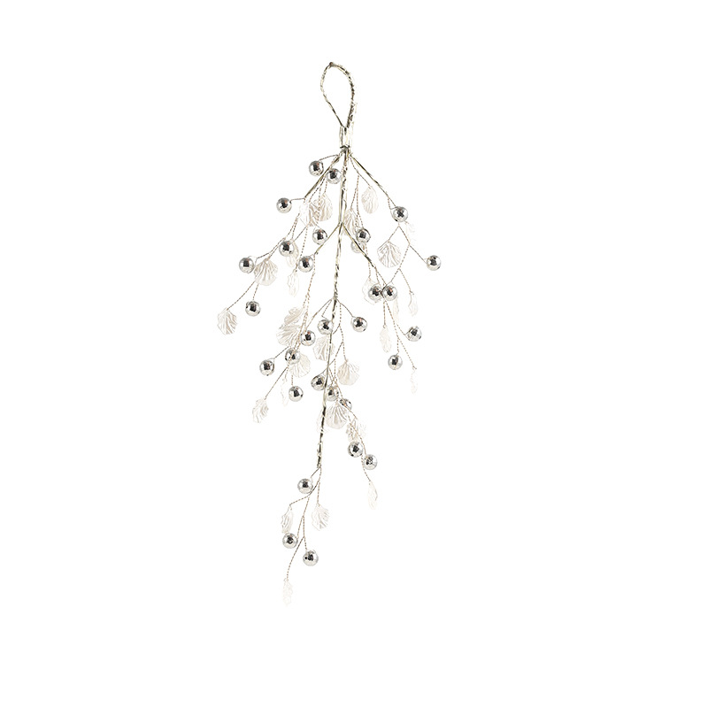 Nuevo árbol de Navidad cristal gotas de agua polvo adhesivo conchas de perlas de hierro forjado de alta calidad decoración polvo adhesivo perlas de flores