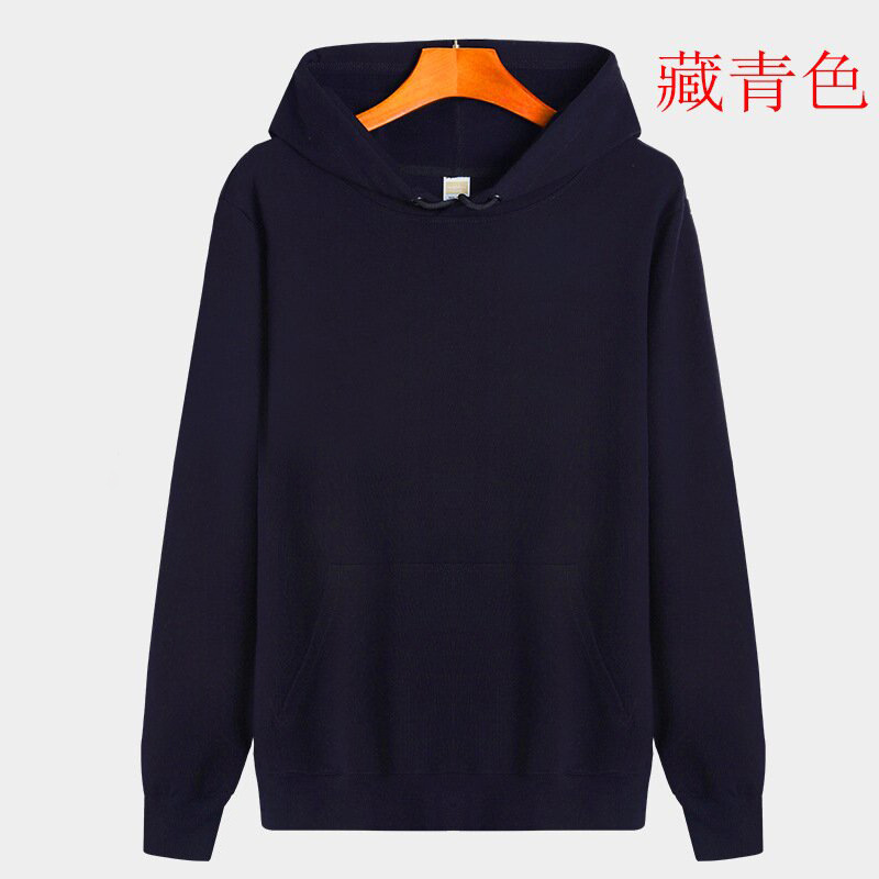 네이비-기모 후드티