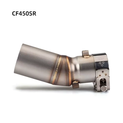 Suitable for motorcycle Chunfeng 450SR modified exhaust pipe stainless steel mid-section