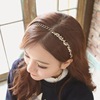 Retro hair accessory with tassels, chain from pearl, fashionable ethnic headband for bride, European style, boho style, ethnic style