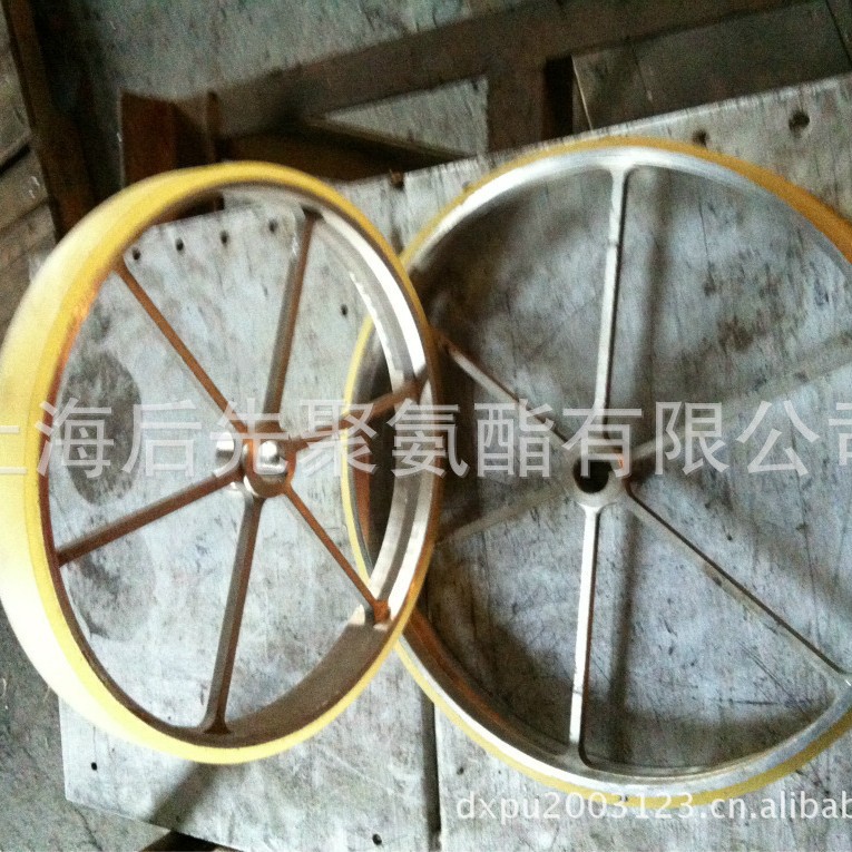 聚氨酯计米轮铝芯包胶轮输送计米轮耐磨包胶材料