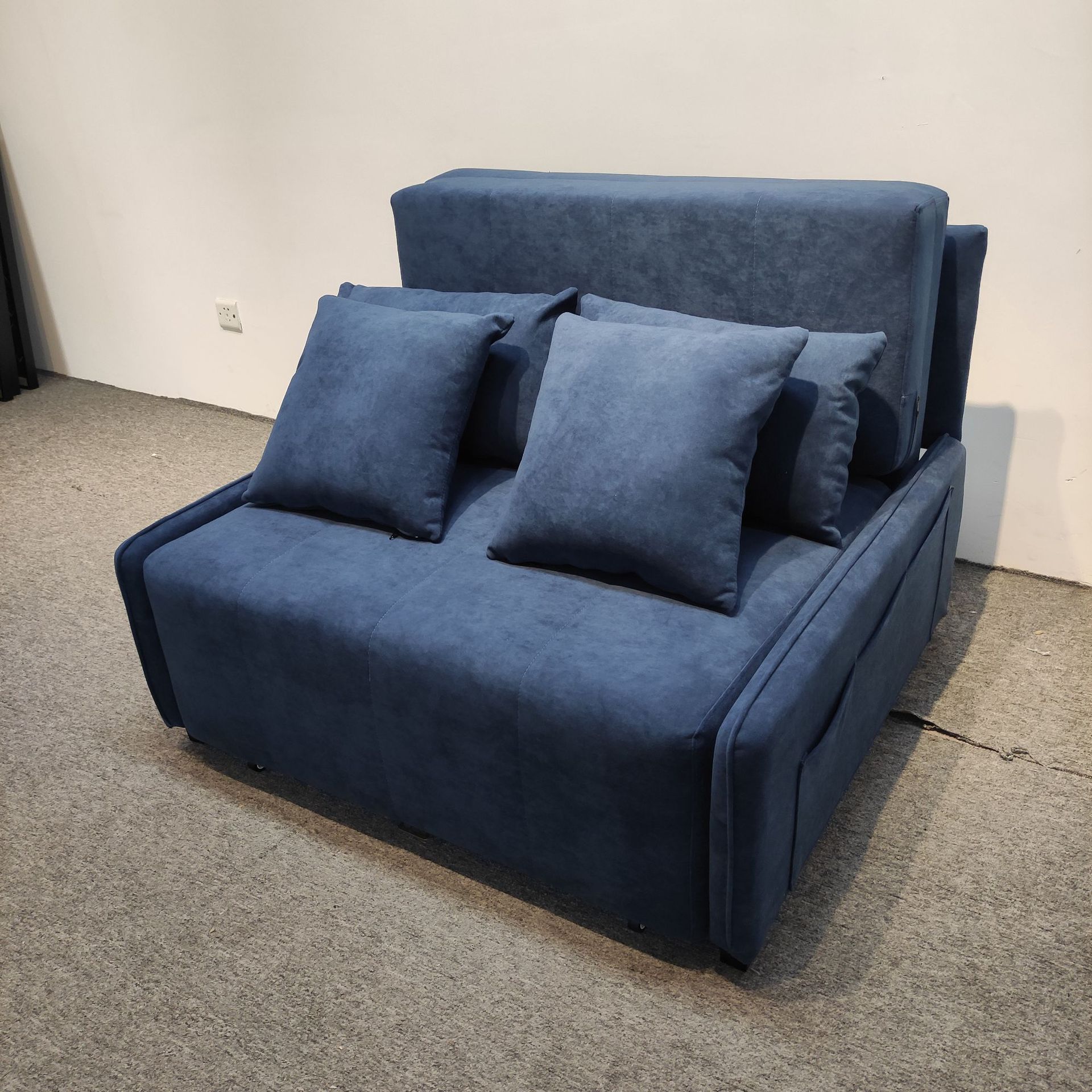 Sofá cama multifuncional de casa pequeña, sofá moderno y simple, sofá cama de seda sin lavado, tecnología de sala de estar