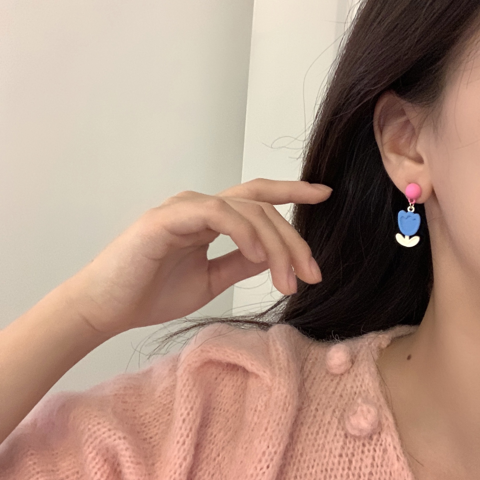 1 Pair Quantity 1 Pair Simple Style Heart Shape Stoving Varnish Alloy Drop Earrings Ear Studs
