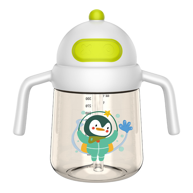 Comercio exterior especial taza de agua para niños bebés anti-asfixia taza de bebés pingüinos de dibujos animados taza de agua de PC taza de bebida directa
