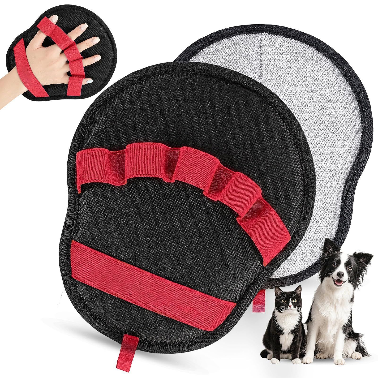 Guantes de depilación estática transfronteriza para mascotas cepillo bidireccional de pelo pegajoso depilación artefacto limpio guantes de pelo de gato limpio pelo de gato
