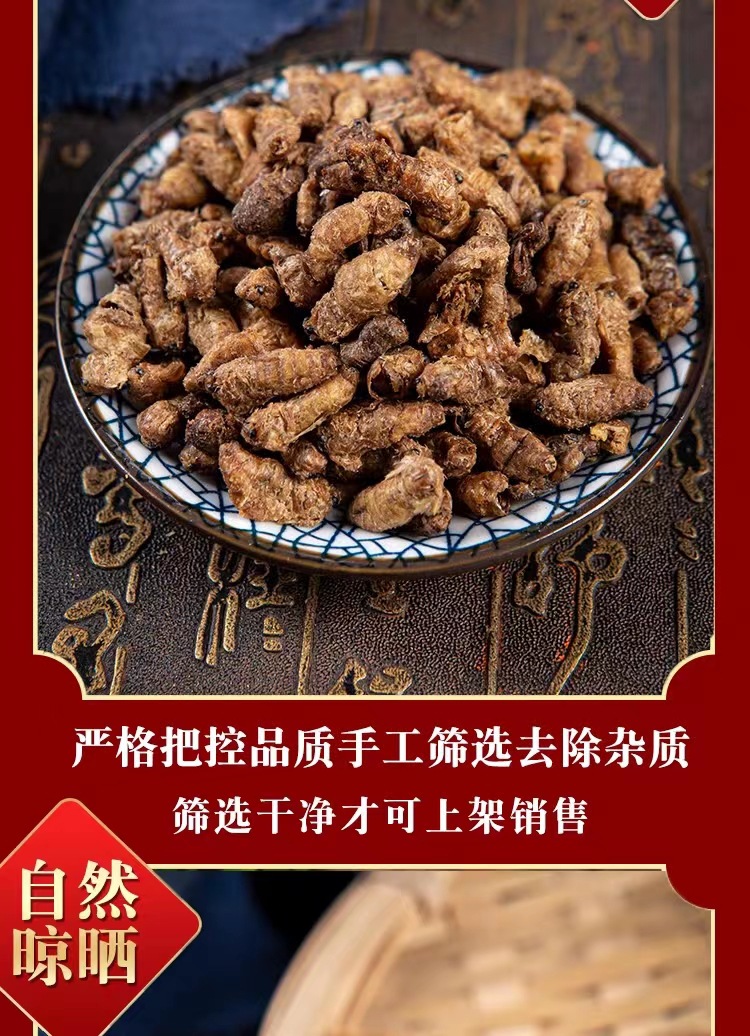 Male Silkworm Moth (Bombyx mori) — Dried Whole Male Moth for Traditional Herbal Infusions in use