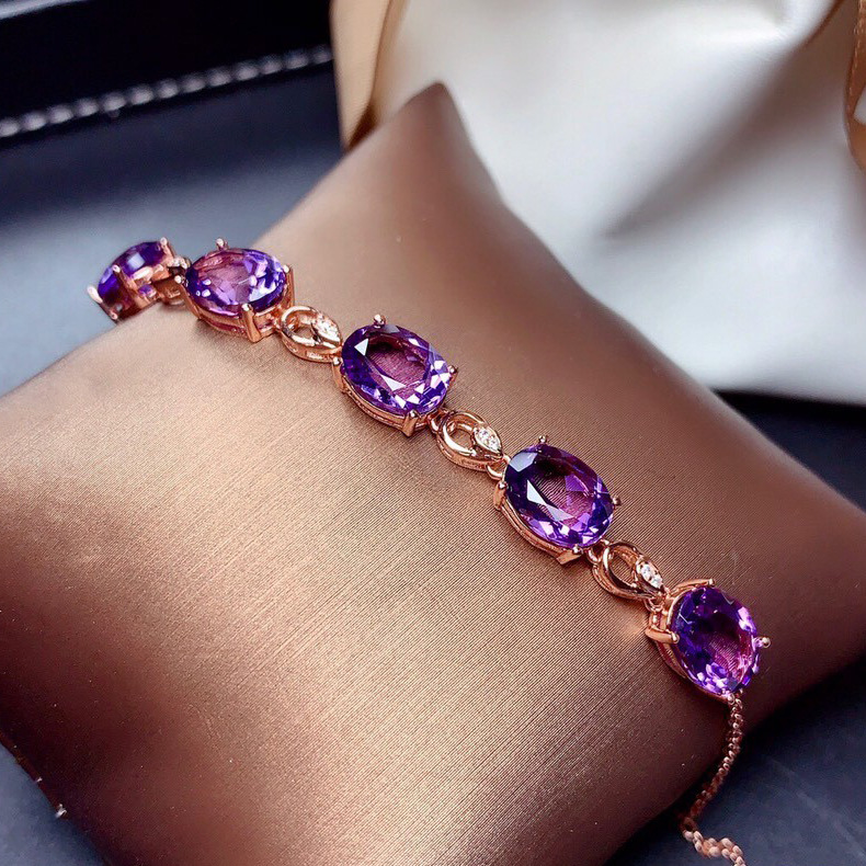 Fashion Oval Copper Bracelets Inlay Artificial Crystal Copper Bracelets