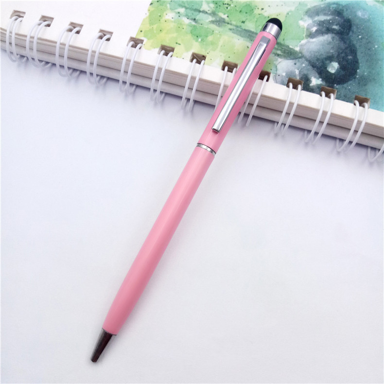 Fuente de la fábrica al por mayor metal pantalla táctil bolígrafo pluma táctil capacitiva impresión pequeña Xihua publicidad regalo pluma