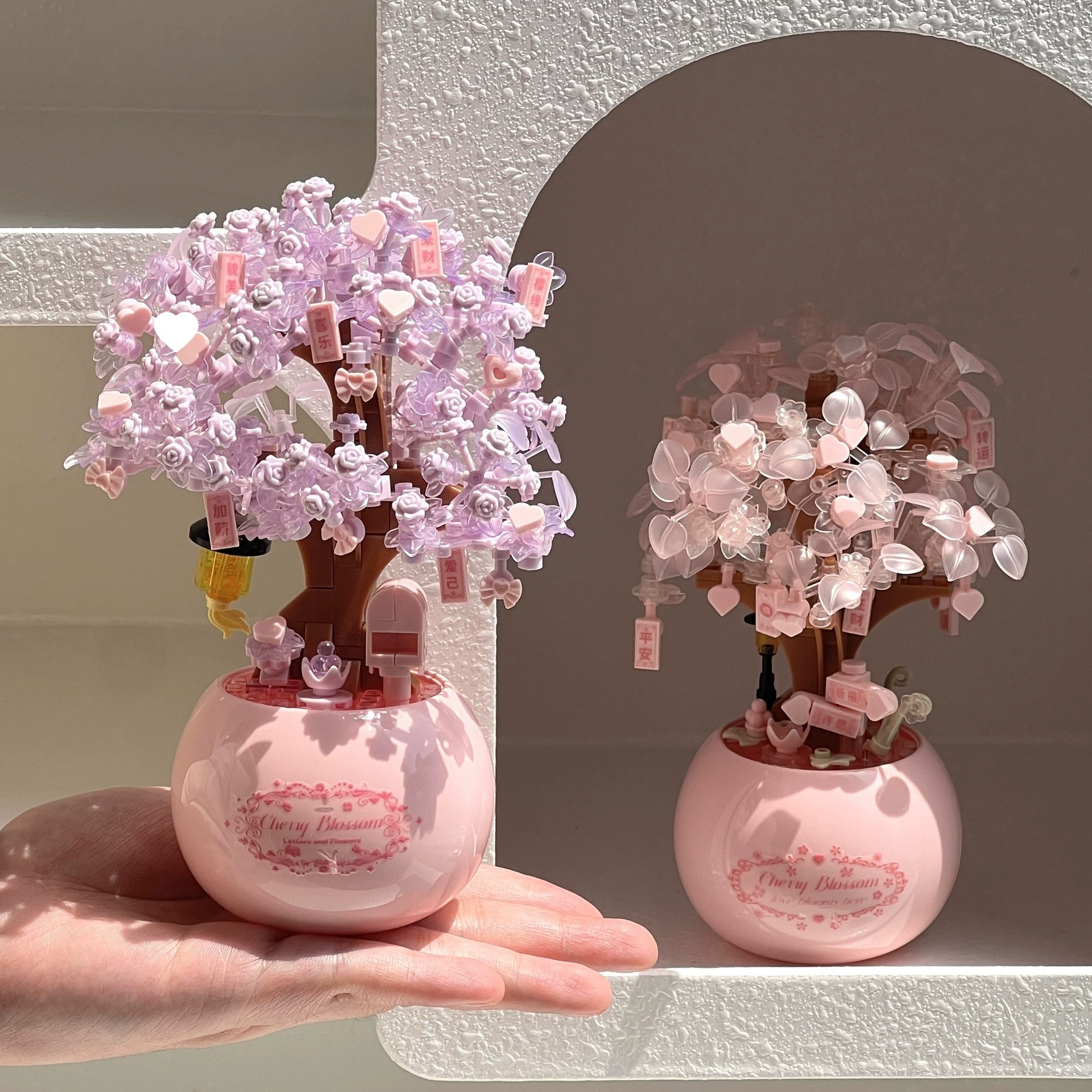 Constructor, brainteaser, handle for mother's day, DIY, bouquet, cherry tree, Birthday gift