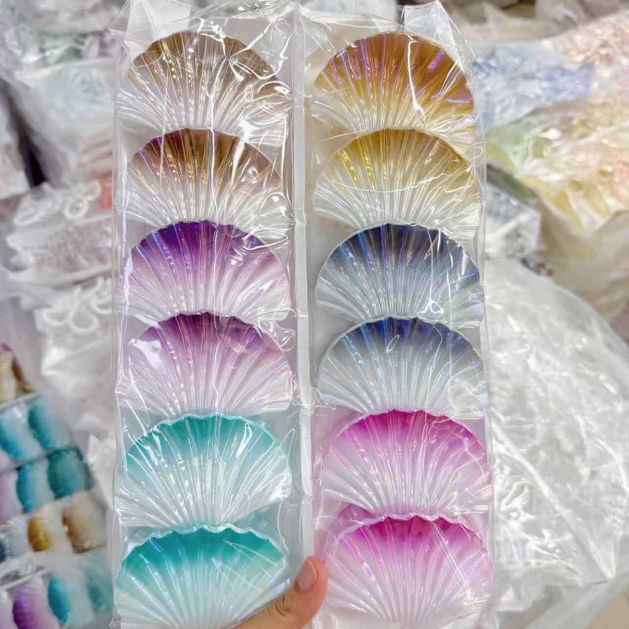 Europa y los Estados Unidos explotaron 8CM huevo flores clip de cabello de alta calidad para mujeres agarrar el cabello de tiburón color caramelo transfronterizo agarrar clip de cabello