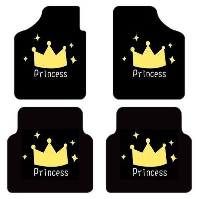 Universal Foot Pad, Four-Season Universal Car Floor Mats - the-crown-main-driver-co-pilot-two-piece