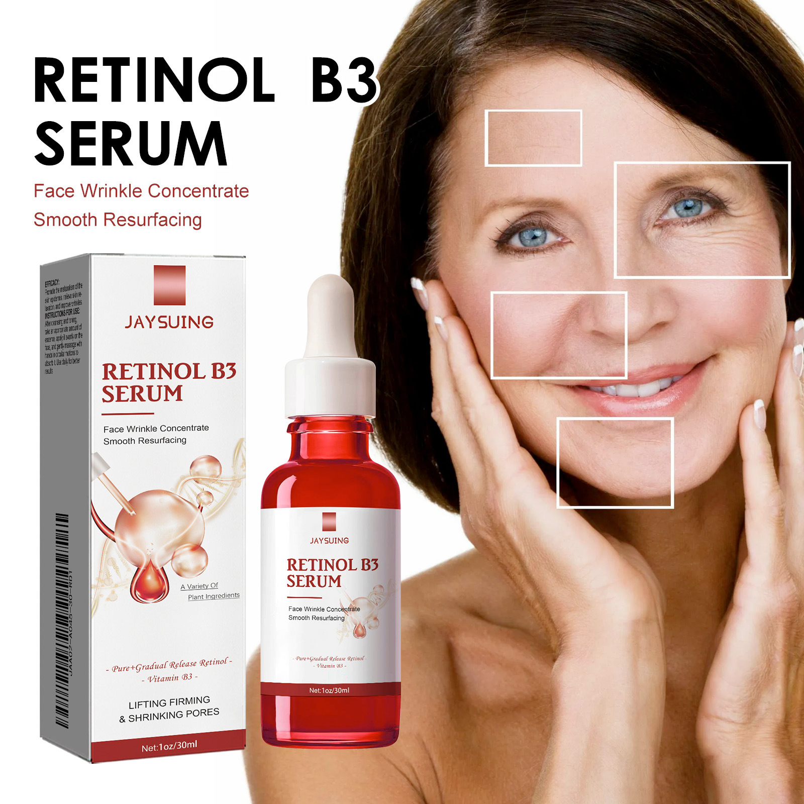 Retinol B3 Serum Feuchtigkeitsspendendes Gesichtsserum_voghion.com