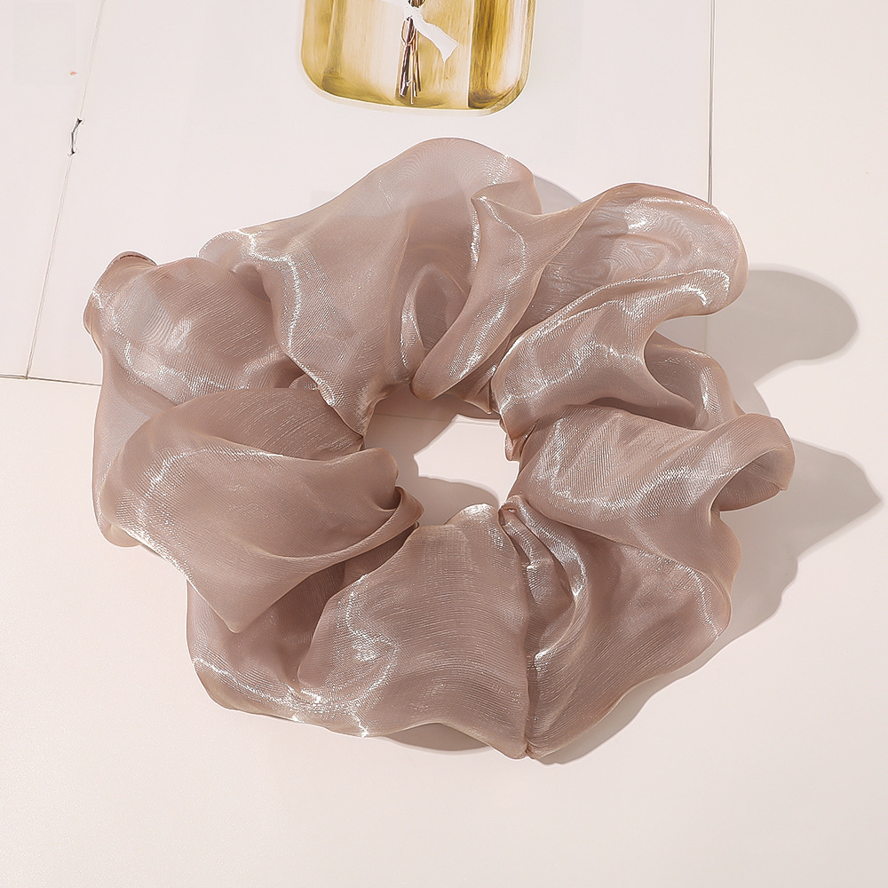 Qiyue super grande filato di seta brillante intestino crasso anello per capelli piccolo fresco corda per la testa organza cravatta per capelli anello per intestino crasso corda per capelli all'ingrosso_voghion.com