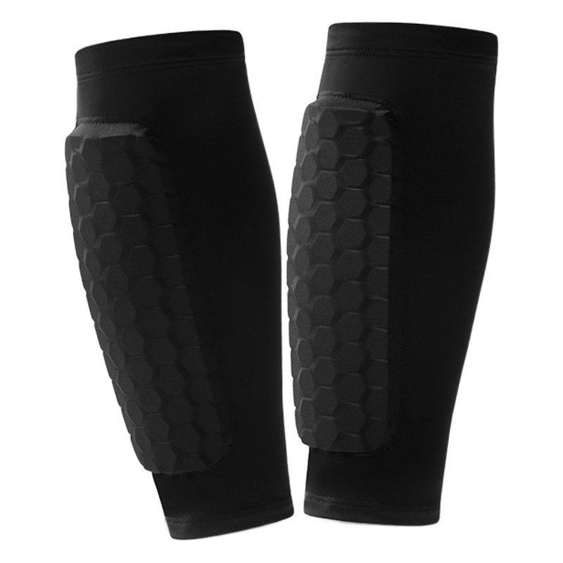 Deportes al aire libre panal protección anticolisión para pantorrillas para correr fútbol calcetines antipiernas montañismo ciclismo equipo de protección para piernas al por mayor