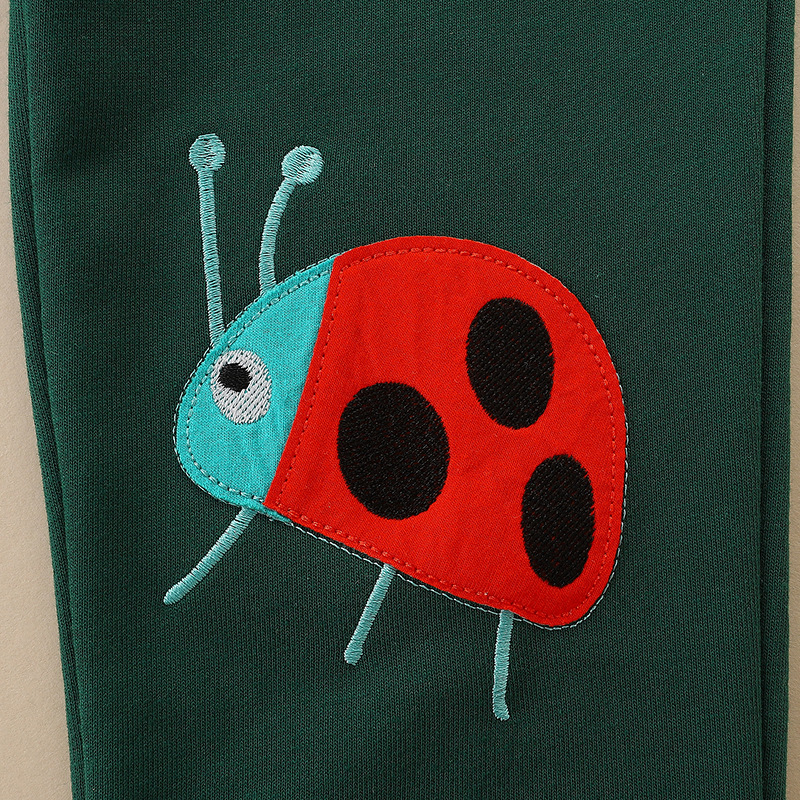 Suministro Transfronterizo AostaBetty, Sudadera y Pantalones para Niños, Novedades de Otoño, Estilo Europeo y Americano, Pantalones Deportivos Bordados con Dibujos Animados