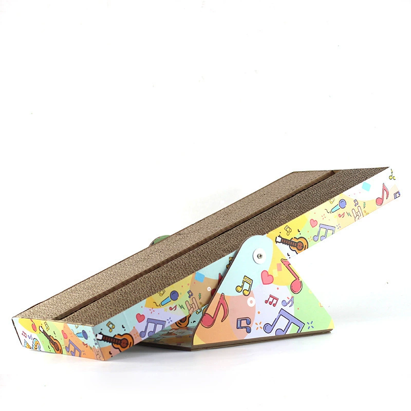 Доска для кошачьих царапин из гофрированной бумаги, доска для качелей, развивающая игрушка для кошек, игровая доска для кошек