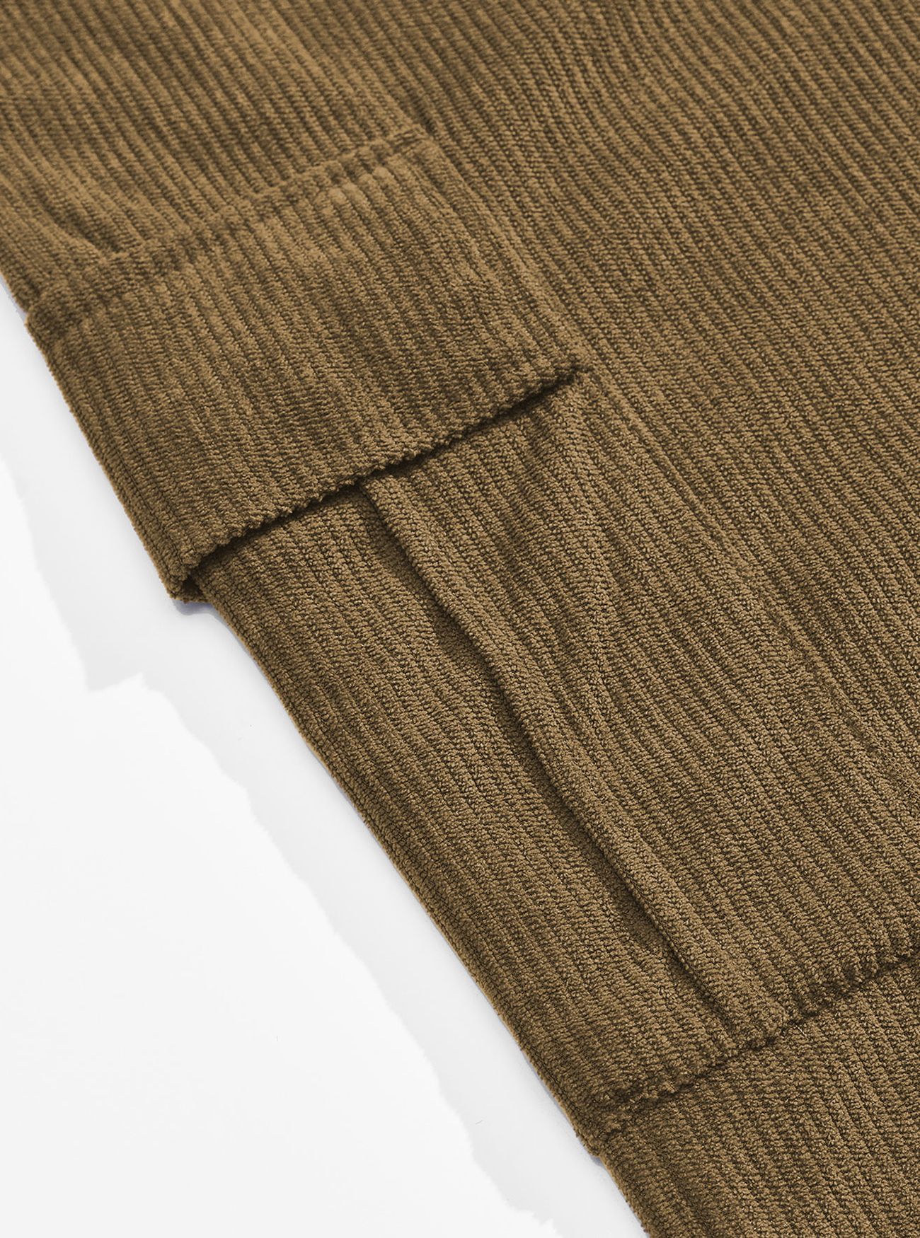 Monochrome Herren-Sommer-Arbeitshose im amerikanischen Retro-Stil, lässige Sporthose, lockere, gerade Cordhose mit weitem Bein_voghion.com