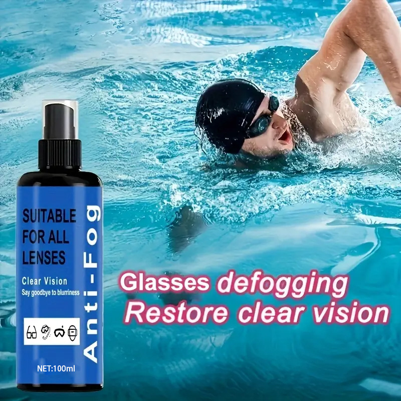 Foreign Trade All-Purpose Anti-Fog Spray Suitable for Glasses, Long-Lasting Waterproof and Clear Vision, Suitable for Swimming Goggles and Goggles