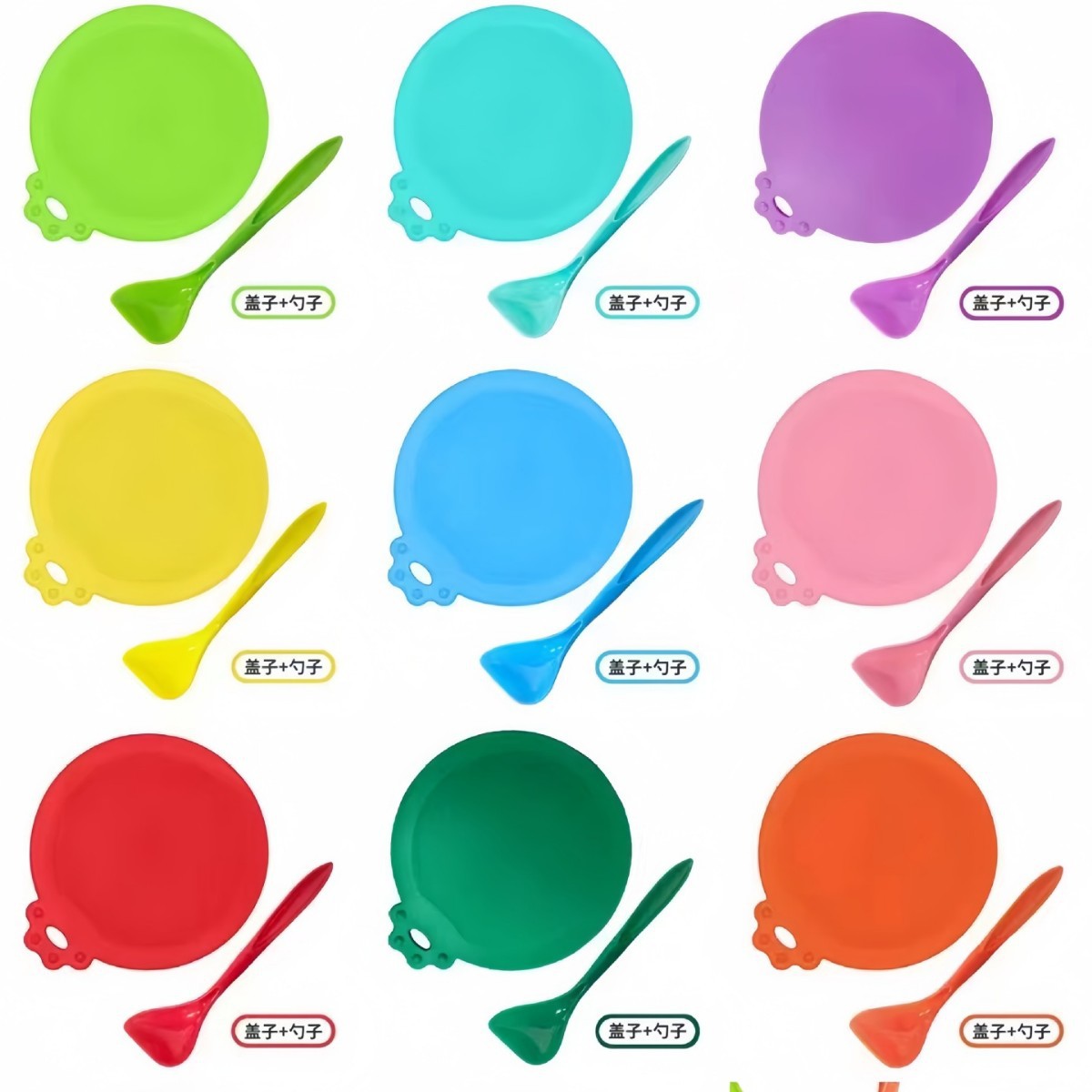 Venta caliente de silicona para mascotas puede cubrir silicona puede cubrir la cubierta sellada de alimentos para gatos y perros cubierta de preservación de silicona tres en uno