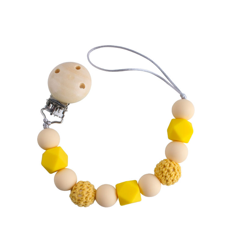 DIY bebé suministros Hemu chupete clip juguete de silicona chupete cadena bebé molar mordedor chupete cadena anti-perdida cadena