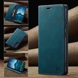 适用一加11手机壳1+8T翻盖皮套iPhone17promax防盗刷苹果15手机壳