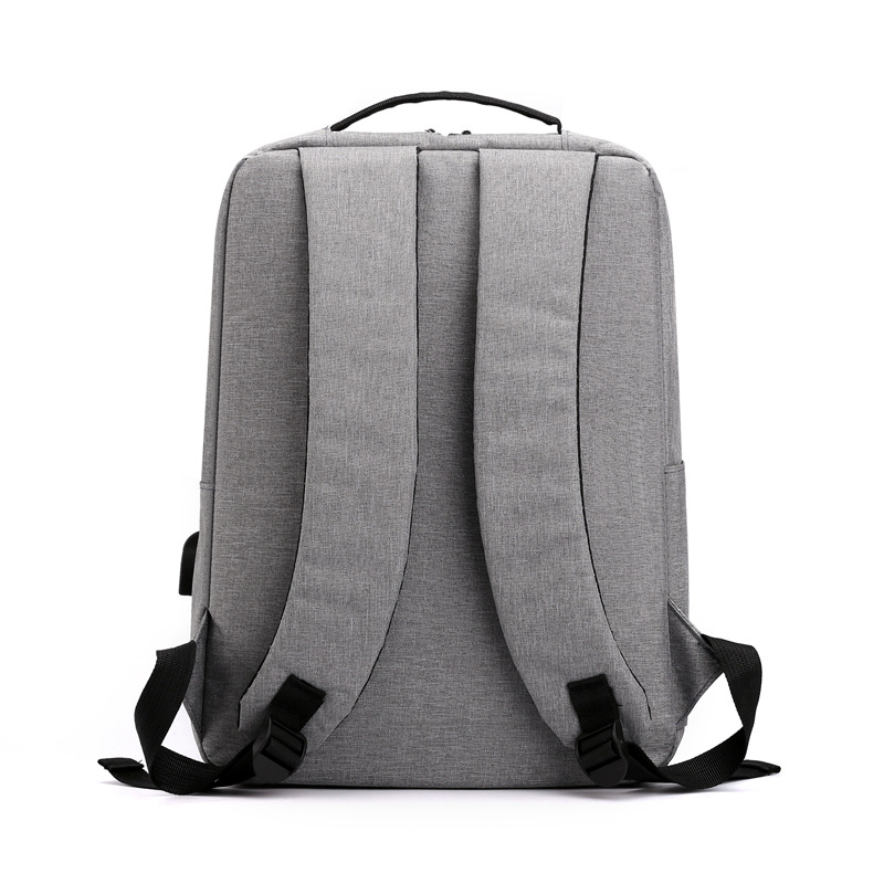 Mochila de carga USB para hombres y mujeres mochila resistente al desgaste bolsa de computadora de viaje de negocios de ocio de 15,6 pulgadas logotipo impreso