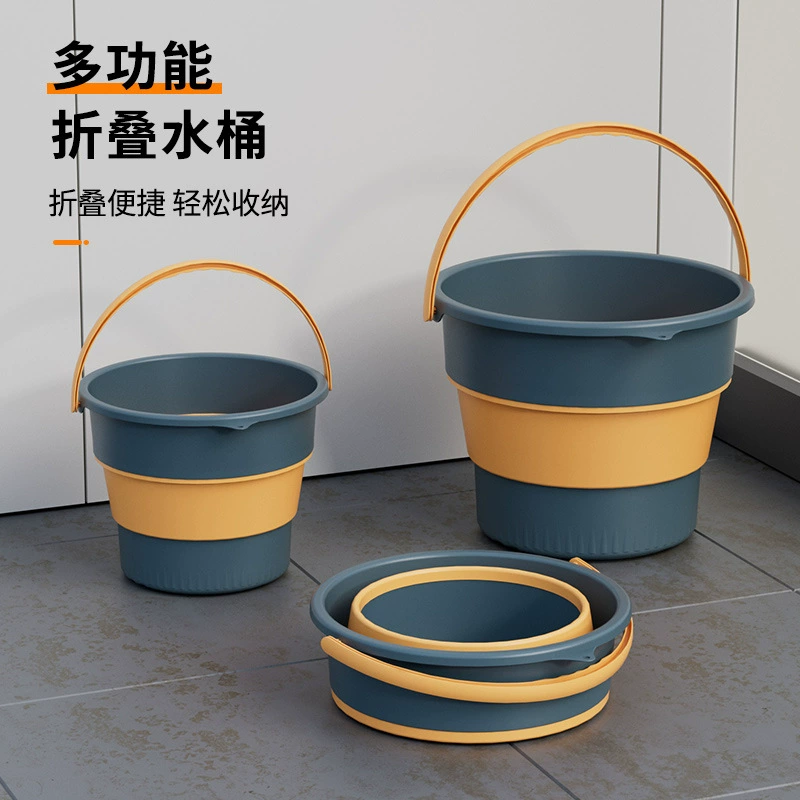 Складные ведра для наружной рыбалки ведра большие и маленькие автомобильные автомойки ведра для домашнего использования портативные утолщенные ручные пластиковые ведра