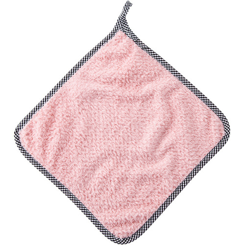 [Hangable thickened rag] Coral velvet lint-free hand towel, scouring pad, non-stick oil housekeeping cleaning rag