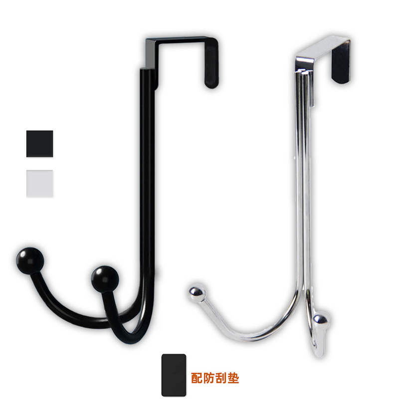 Metal Door Rear Clothes Hook Punch-free Storage Rack Household Wall Fixed Wall Door Hook Widened Door Hook Metal Door Rear Clothes Hook Punch-free Storage Rack Household Wall Fixed Wall Door Hook Widened Door Hook