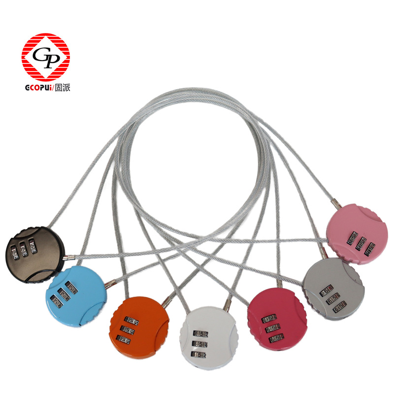 Helmet password lock lengthened wire rope password lock electric car password lock mountain bike anti-theft lock password padlock