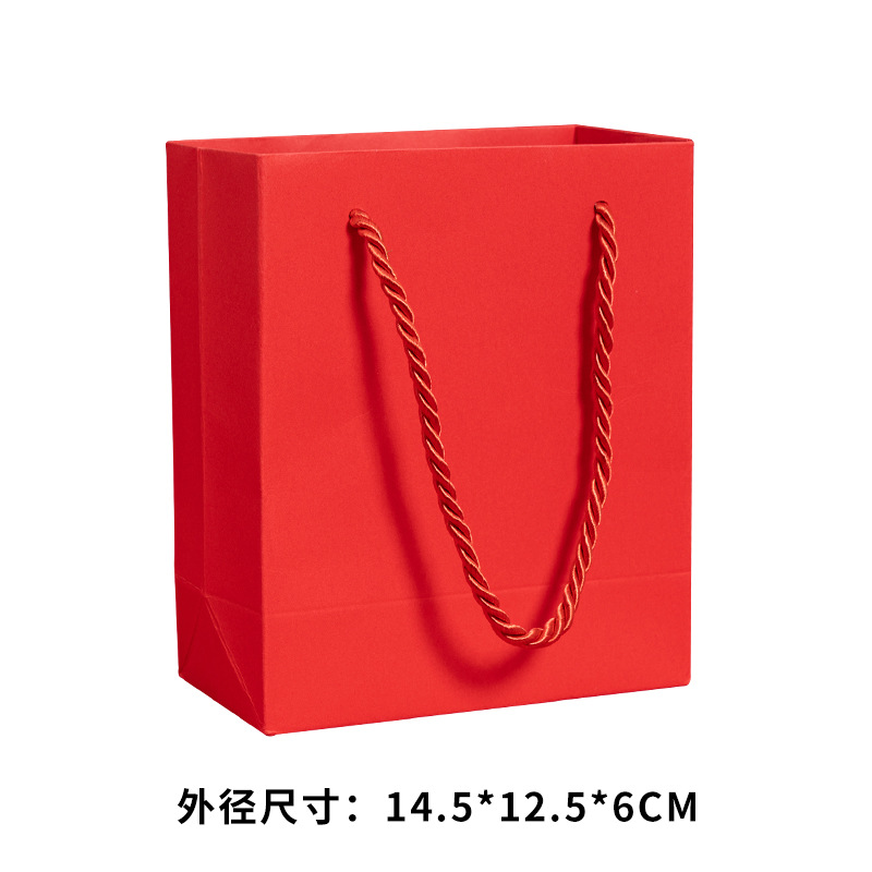 빨간색 핸드백; 14.5*12.5*6cm