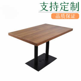 中式快餐桌子防火板方形餐台榻榻米小方桌单位员工食堂四人桌价格