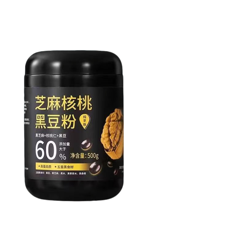 Sesame Walnut Black Bean Powder Hei Zhi Ma Hu Tao Hei Dou Fen Instant Breakfast Meal Replacement Drink Mix specifications