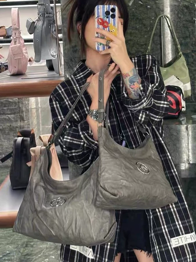 Capacious one-shoulder bag, shoulder bag