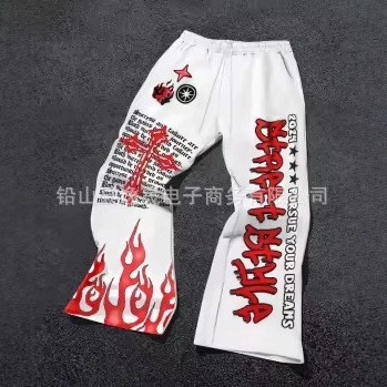 2025跨境爆款潮牌男女阔腿裤休闲宽松Y2K阔腿裤街头男士长裤热销|undefined