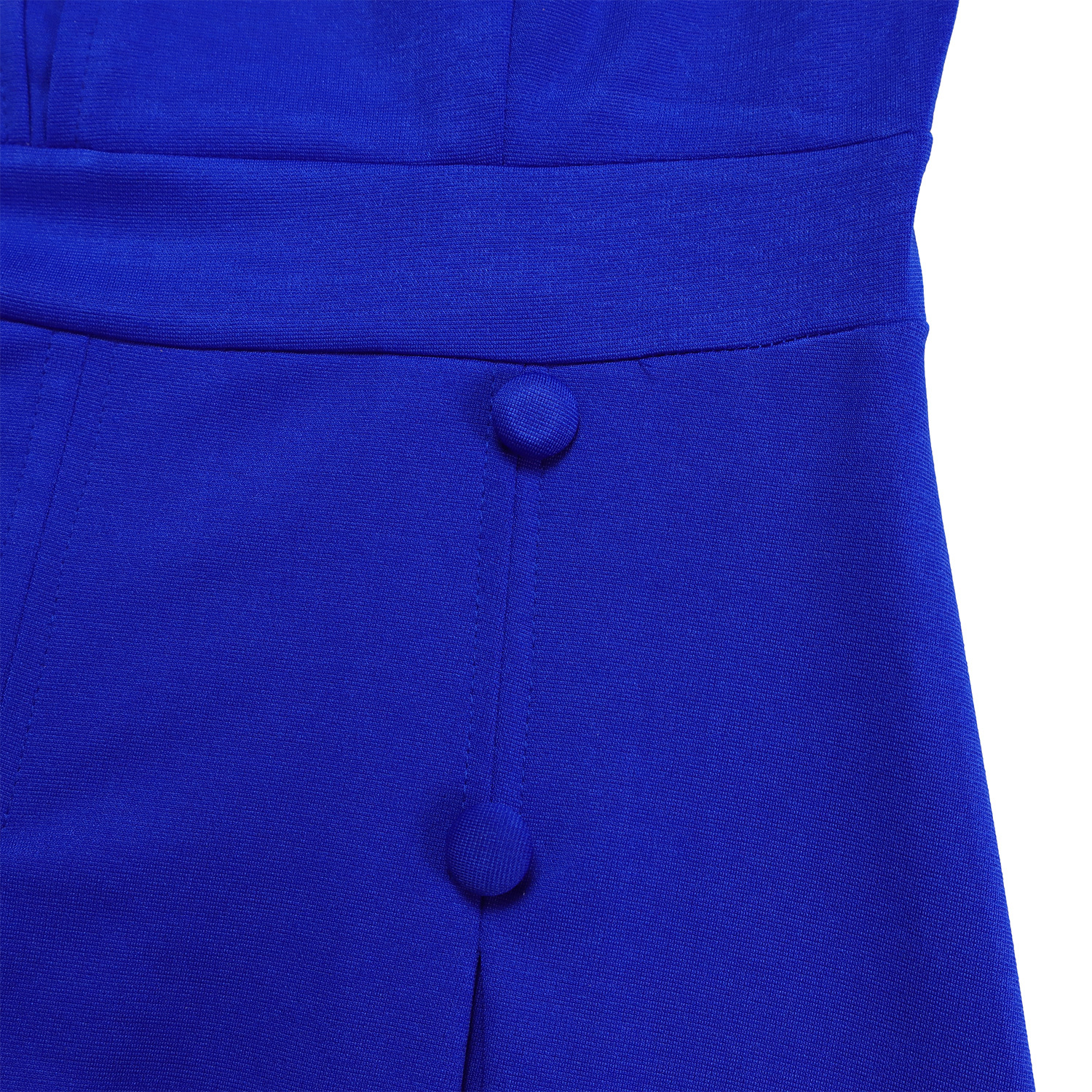 Wholesale Women's Elegant Style Temperament Commuter Belt Solid Color Daily Round Neck Pullovers Half Sleeve A- Line Skirt display picture 59