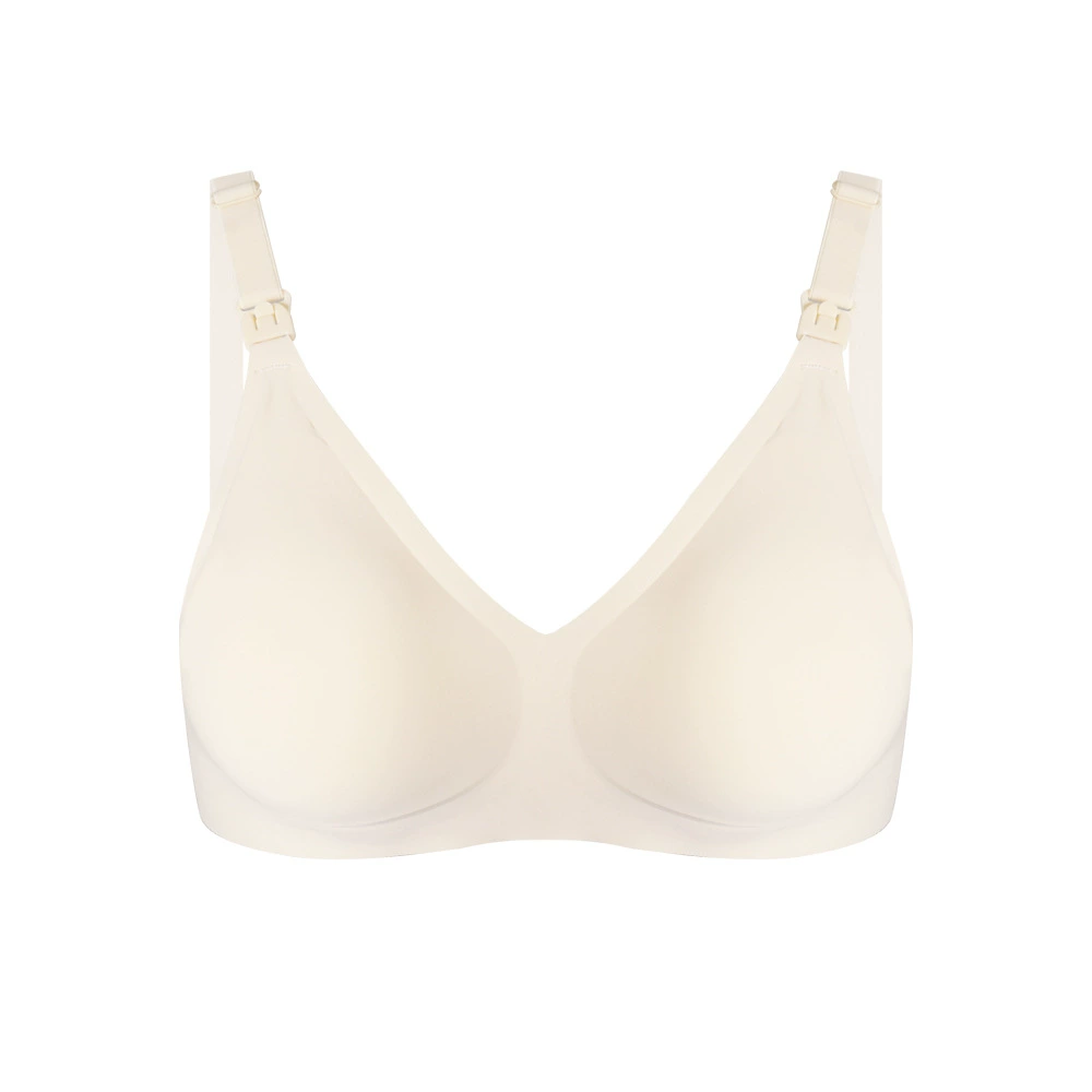 Comfortable wireless bra for breastfeeding